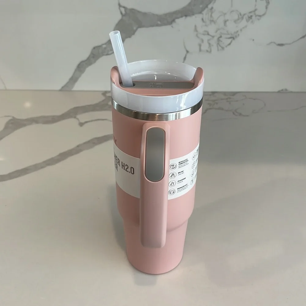 Stanley - 30 oz. PINK DUSK Quencher H2.0 Flowstate Tumbler w/Handle - NWT!